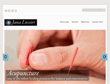 Tablet Screenshot of janalussier.com